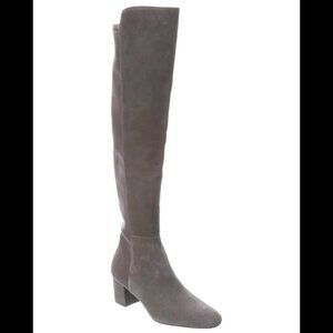 Stuart Weitzman Gillian 60 City Suede Over-The-Knee Boot SLATE Size 9